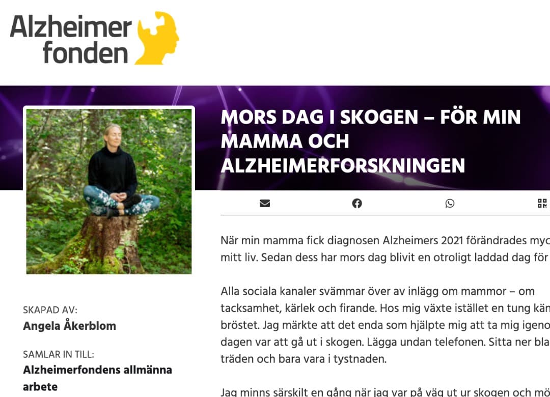 Mors dag - Träna Ute och/eller Skogsbad