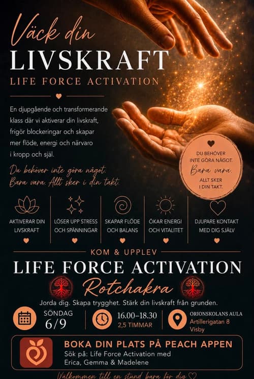 LFA ~Go Deeper Rotchakra~ med Erica, Gemma & Madelene