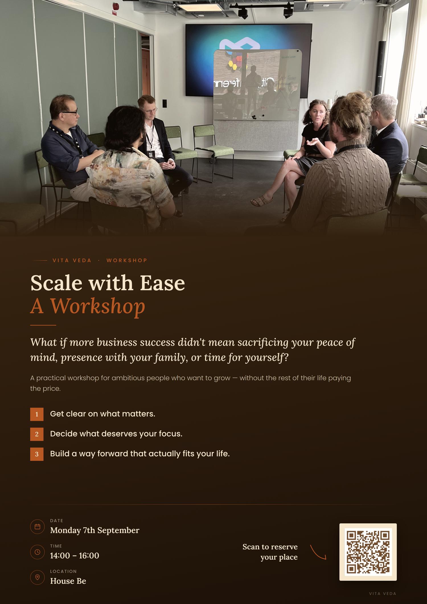 Scale with Ease Workshop