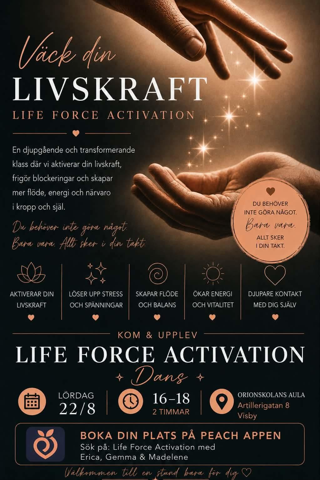Lifeforce Activation Tema Dans med Erica, Gemma & Madelene