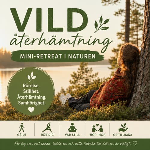 Vild återhämtning. Mini-retreat i naturen.