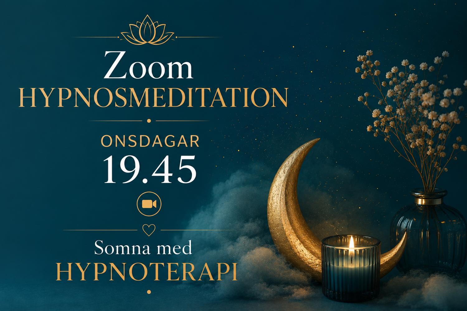 8 v program "Lugn Inifrån" Hypnos via Zoom med Annelie