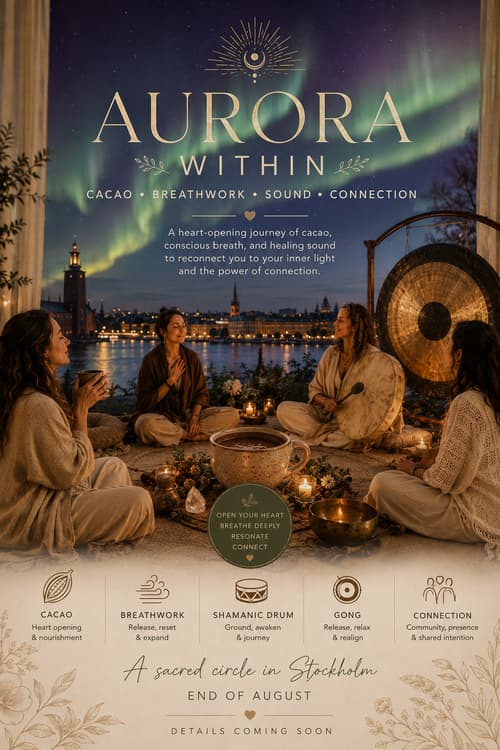 Aurora within, A Heart-Opening Cacao, Breath & Sound Journey