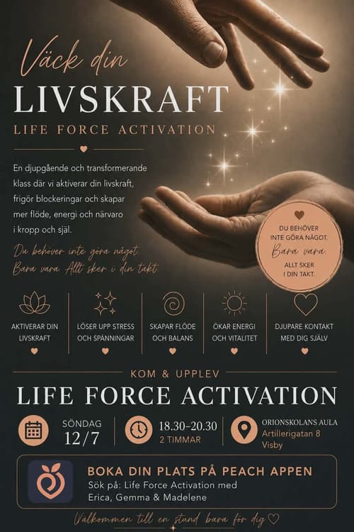 Lifeforce Activation med Erica, Gemma & Madelene