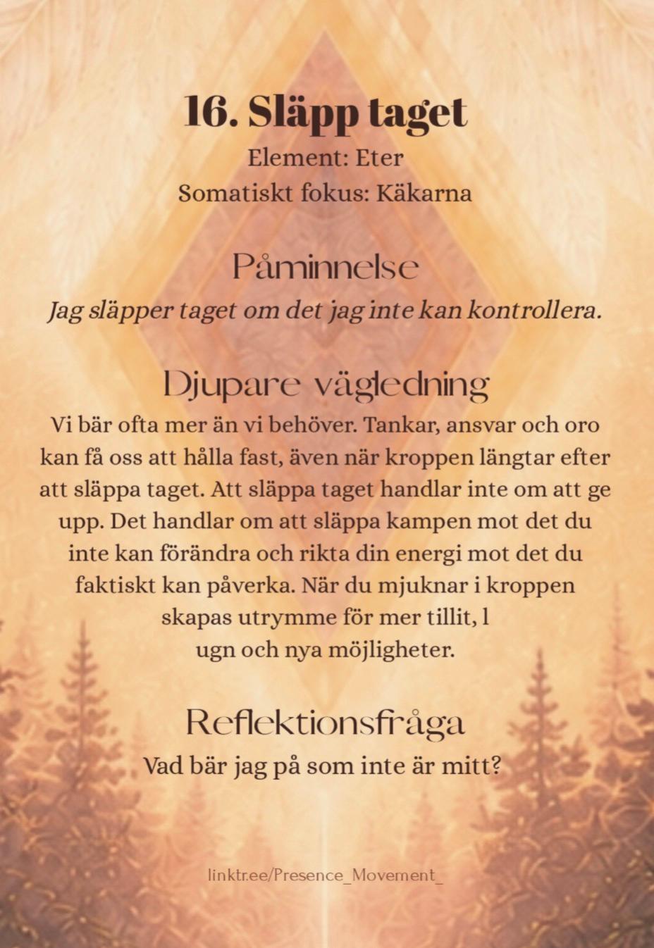 Presence Activation - kortleken (för beställning)