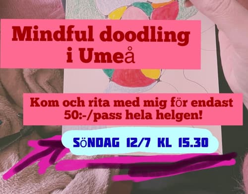 Mindful doodling Umeå sön 12/7 kl 15.30