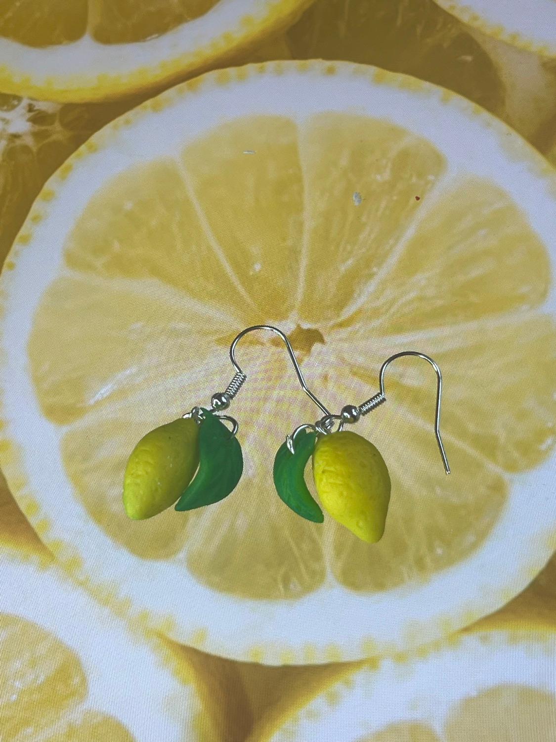 Citroner (örhängen silver) inkl spårbar frakt