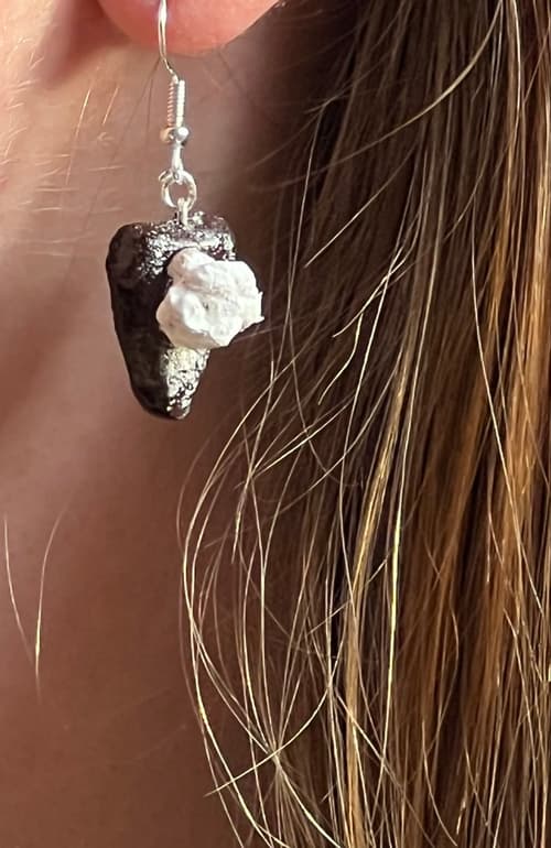 Kladdkaka (örhängen silver) inkl spårbar frakt